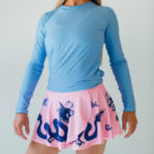 pink dragon athletic skirt outfit