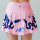 pink dragon athletic skirt back