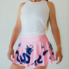 pink dragon athletic skirt front