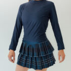 Navy and Plaid Tennis skirt